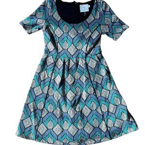 Anthropologie HD in Paris Geometric A-Line Dress – Size S